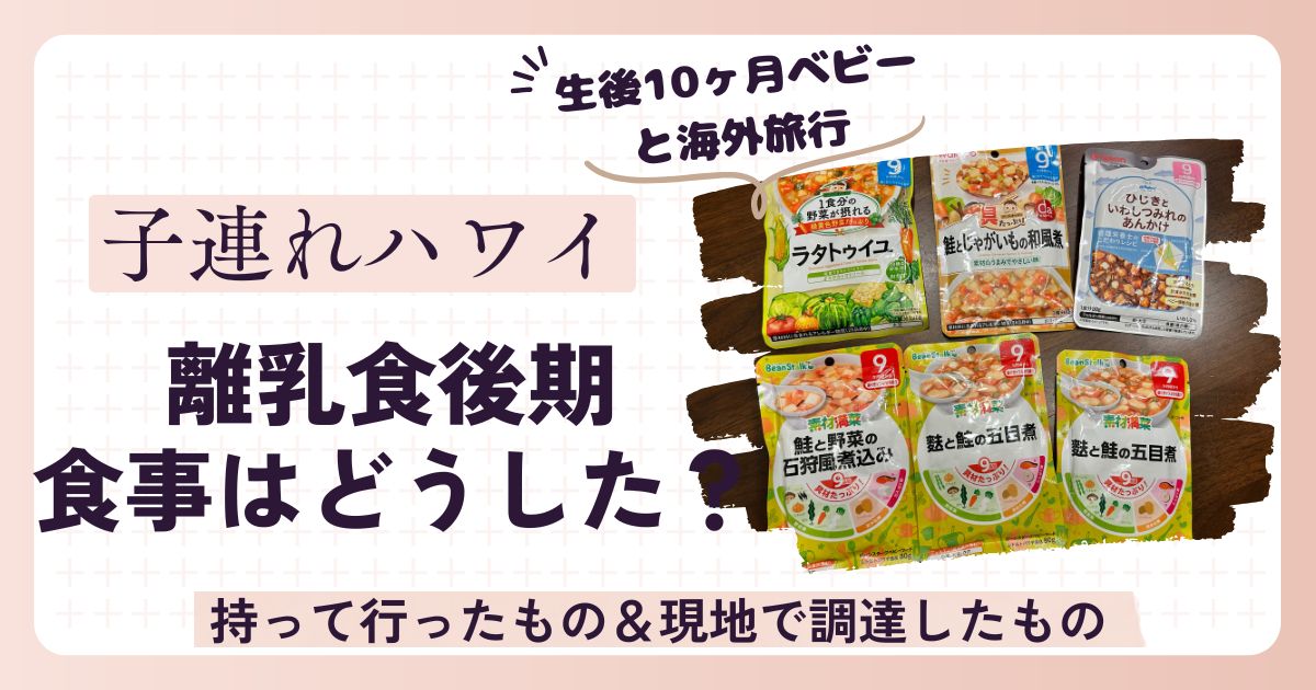 離乳食後期ハワイのベビーフード